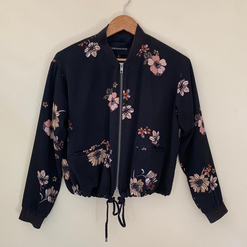 WhoWhatWear for Target Floral Bomber Jacket